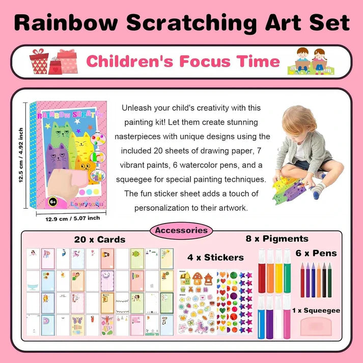 Art Squeegee Kit | Mess-Free Painting | Boosts Creativity