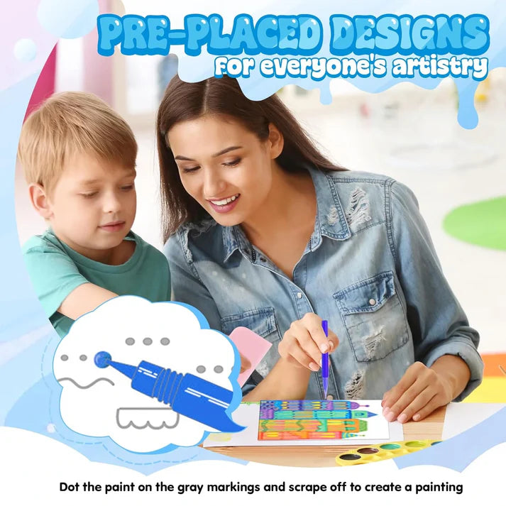 Art Squeegee Kit | Mess-Free Painting | Boosts Creativity