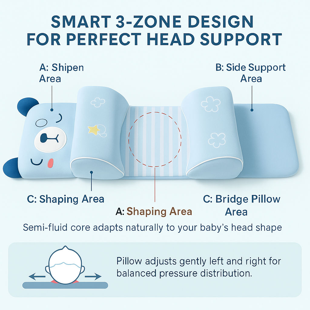 Velora™ Baby Head Shaping Pillow
