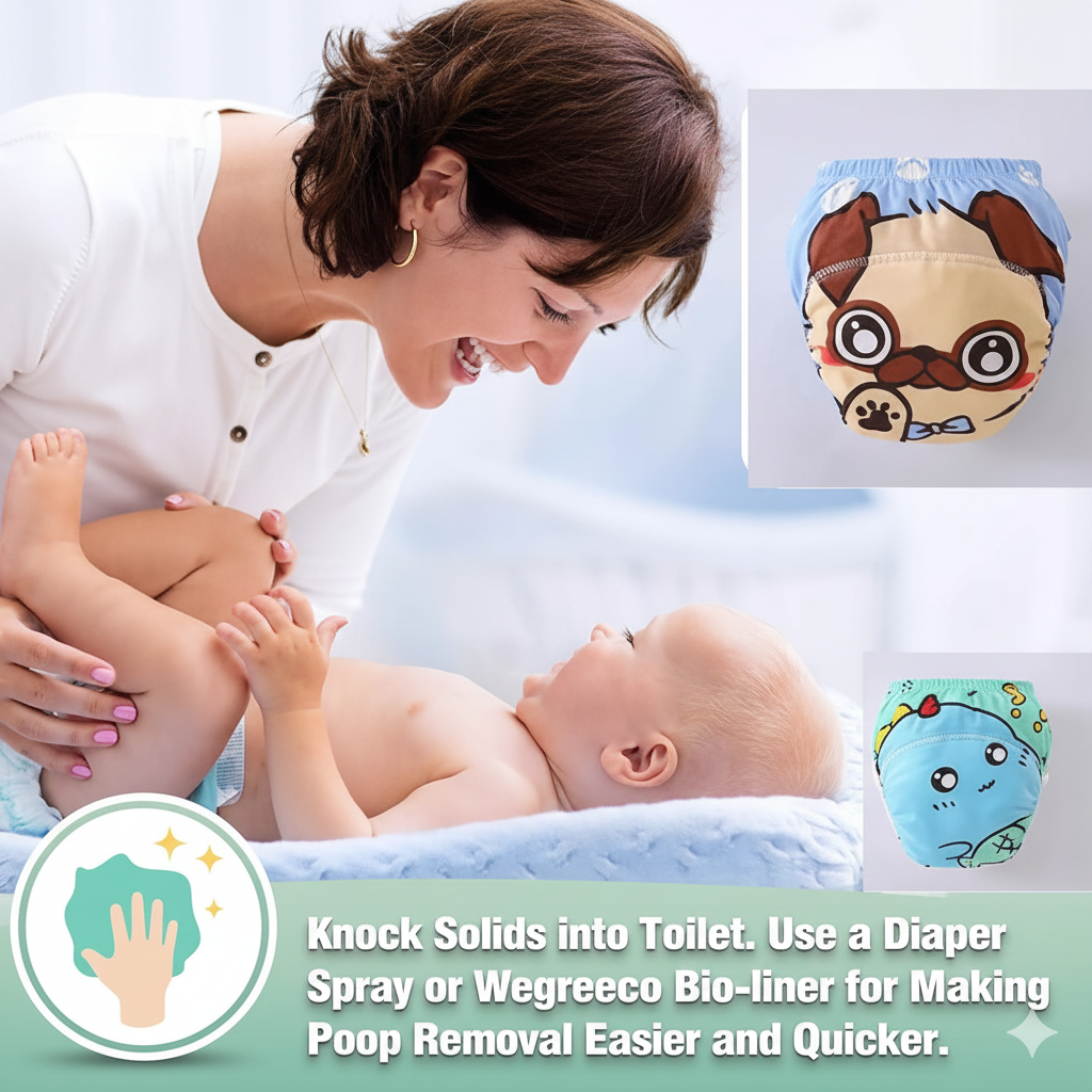 Velora™ Reusable Baby Diapers – Leakproof | Pack of 2