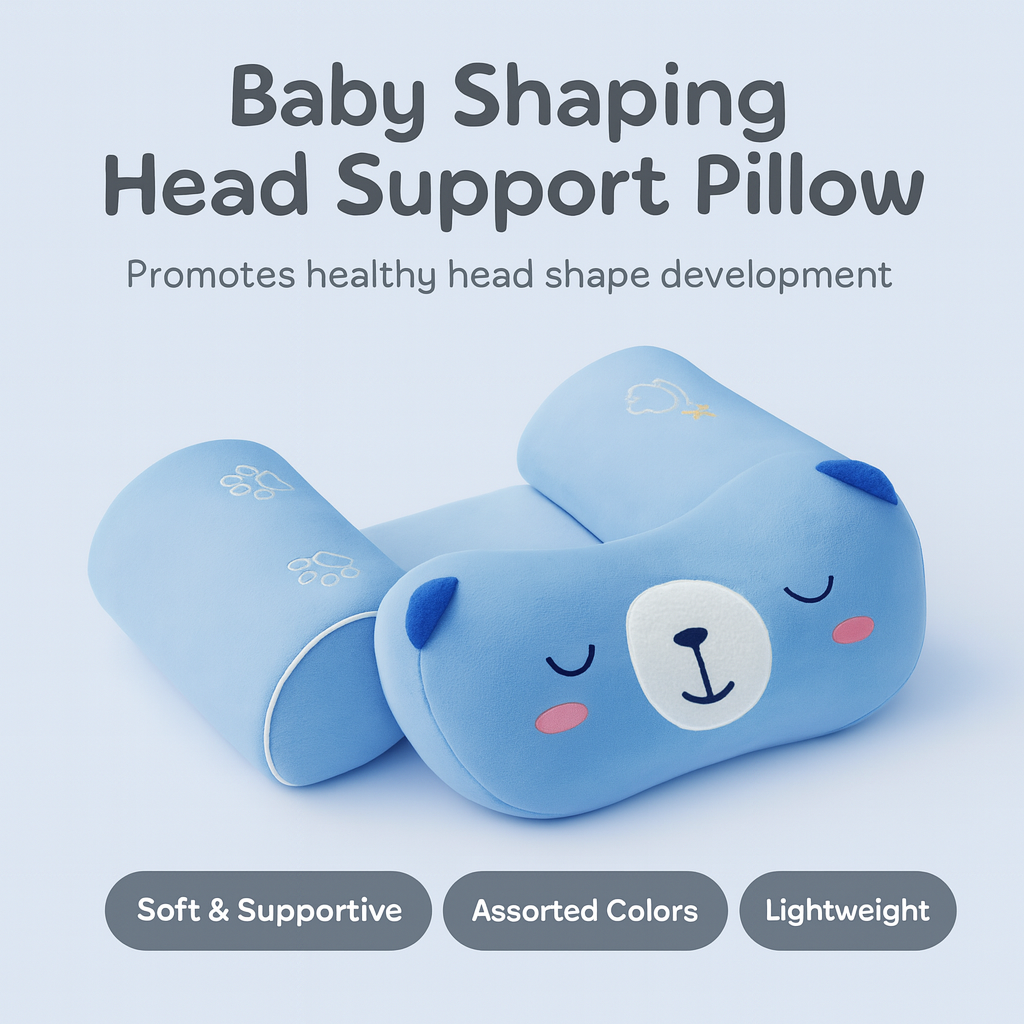 Baby Shaping Head Support Pillow - Assorted Colour