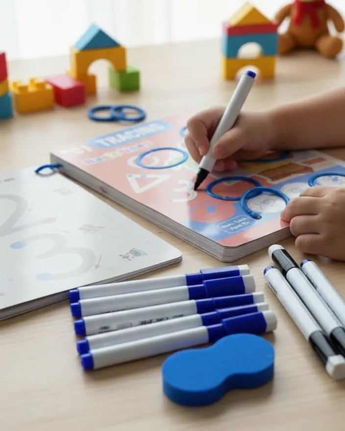 Reusable Tracing Line Practice Book for Kids